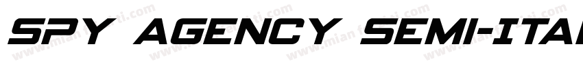 Spy Agency Semi-Ital字体转换